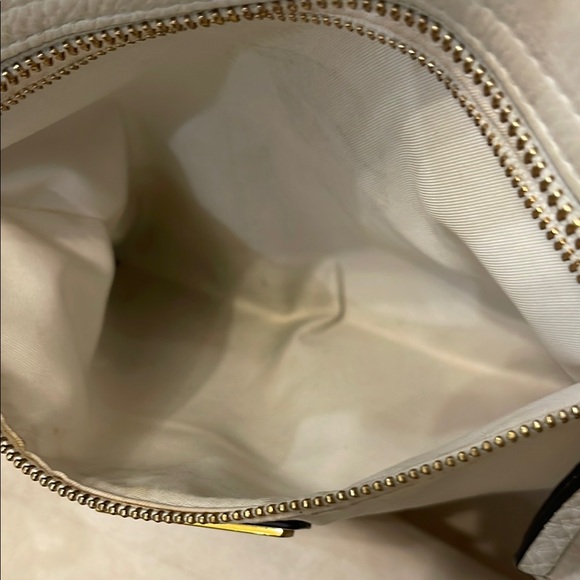 Tory Burch Ivory/ Cream and Gold Britten Satchel - Picture 14 of 16